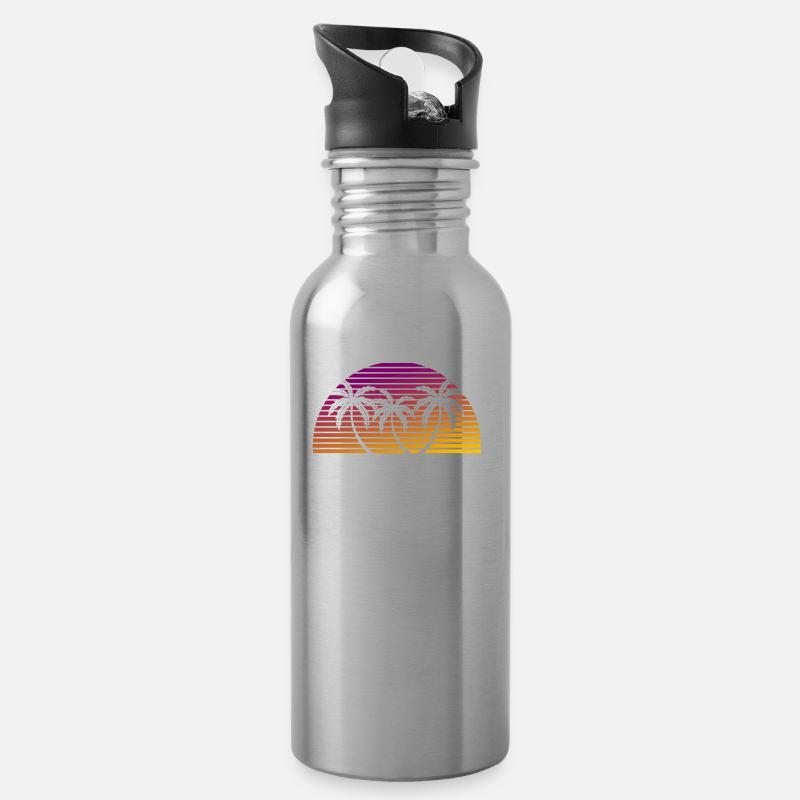 Rio de Janeiro - Gourde avec paille intégrée - argent clair