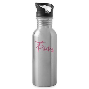 Pilates - Water bottle with straw - silver - Right