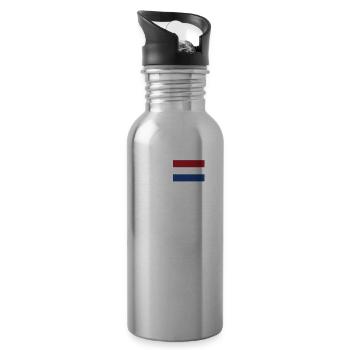 N'ayez aucune peur, les Hollandais sont là - Gourde avec paille intégrée - argent clair - Droite