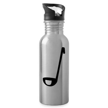 Kochen - Trinkflasche mit integriertem Trinkhalm - Lightsilver - Rechts