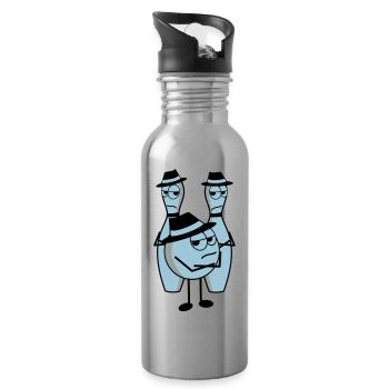 mafia - Water bottle with straw - silver - Right