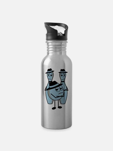 mafia - Water bottle with straw - silver