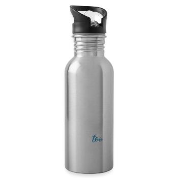 Boys Dance Too Guy Ballet Young Man Dancer - Water bottle with straw - silver - Right