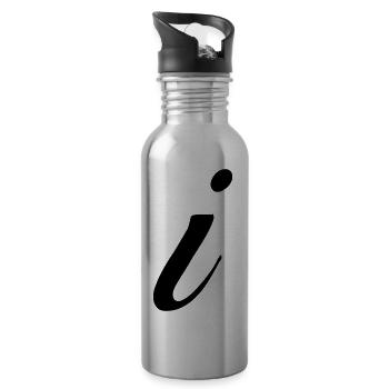 i - Gourde avec paille intégrée - argent clair - Droite
