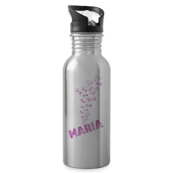 Maria - Trinkflasche mit integriertem Trinkhalm - Lightsilver - Rechts