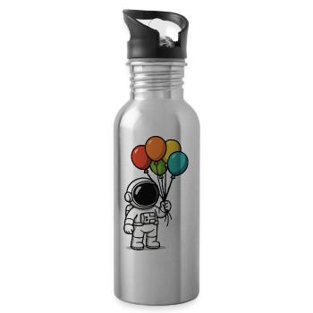 astronaut ballons - Trinkflasche mit integriertem Trinkhalm - Lightsilver - Rechts