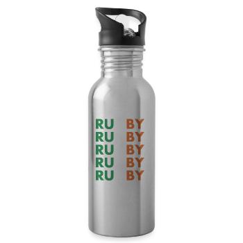 Rugby Rugby Rugby Rugby Irlande Rugby - Gourde avec paille intégrée - argent clair - Droite