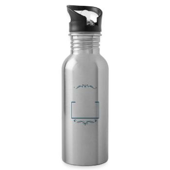 Cycling Crew - Water bottle with straw - silver - Right