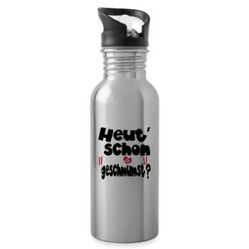 suche sympathisches II - Trinkflasche mit integriertem Trinkhalm - Lightsilver - Rechts
