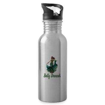 Bauchtanz Bauchtänzerin Bauchtanzkurse - Trinkflasche mit integriertem Trinkhalm - Lightsilver - Rechts