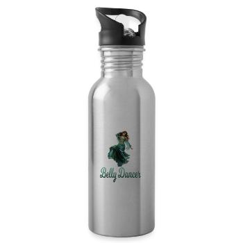 Bauchtanz Bauchtänzerin Bauchtanzkurse - Trinkflasche mit integriertem Trinkhalm - Lightsilver - Rechts