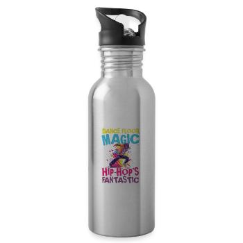 Dance Floor Magic Hip Hop's Fantastic - Trinkflasche mit integriertem Trinkhalm - Lightsilver - Rechts