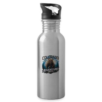 Colorado Wildlife Adventure Awaits für Colorado - Trinkflasche mit integriertem Trinkhalm - Lightsilver - Rechts