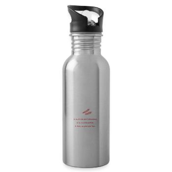 Bevor Du Fragst Grillmeister BBQ - Trinkflasche mit integriertem Trinkhalm - Lightsilver - Rechts