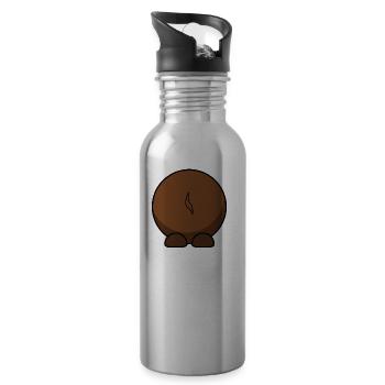Tierpopo - Water bottle with straw - silver - Right