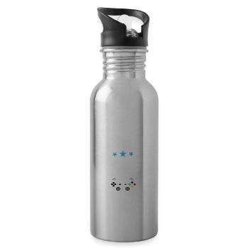 HIGH SCHOOL - Water bottle with straw - silver - Right