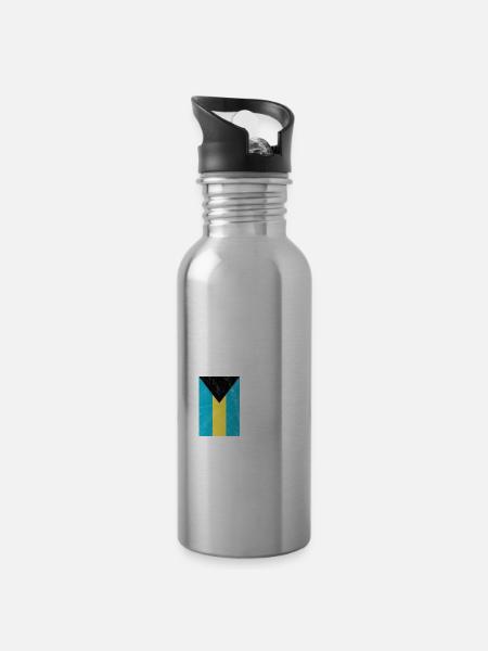 Bahamas - Trinkflasche mit integriertem Trinkhalm - 