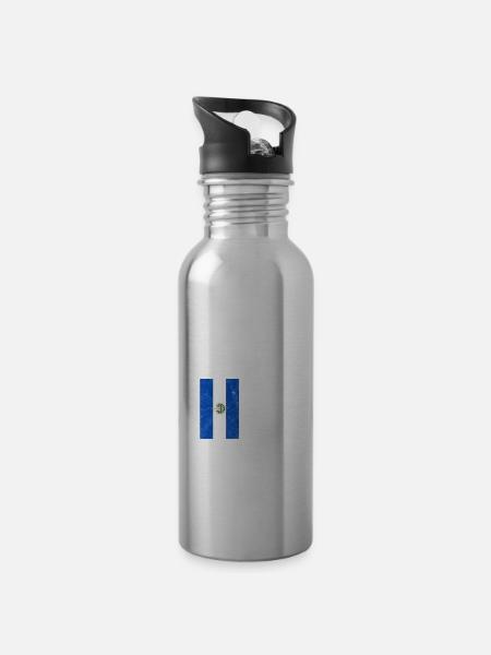 El Salvador - Trinkflasche mit integriertem Trinkhalm -