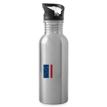 Gagausien - Trinkflasche mit integriertem Trinkhalm - Lightsilver - Rechts