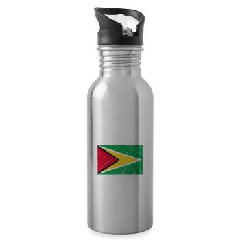 Guyana - Gourde avec paille intégrée - argent clair - Droite