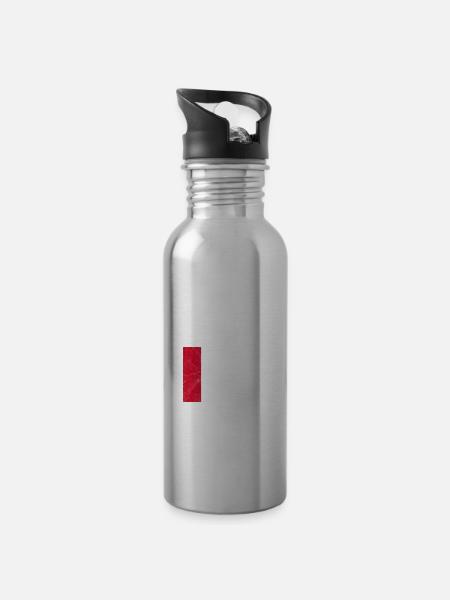 Indonesien - Trinkflasche mit integriertem Trinkhalm -