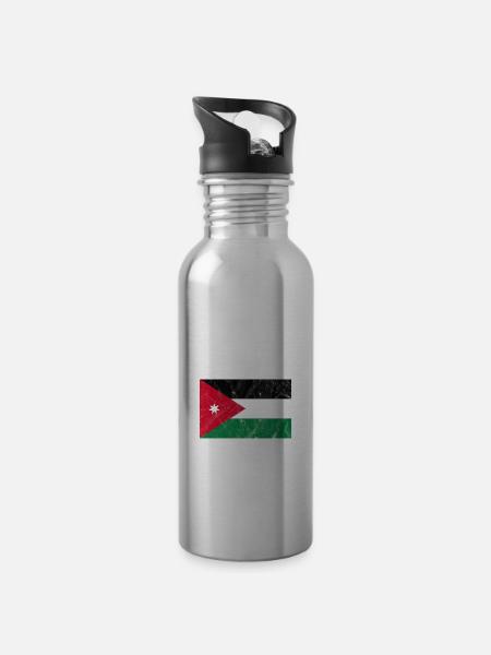 Jordanien - Trinkflasche mit integriertem Trinkhalm -