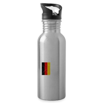 Germany - Water bottle with straw - silver - Right