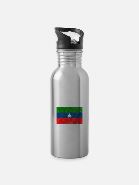 Ogaden - Trinkflasche mit integriertem Trinkhalm -