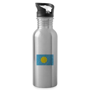 Palau - Trinkflasche mit integriertem Trinkhalm - Lightsilver - Rechts