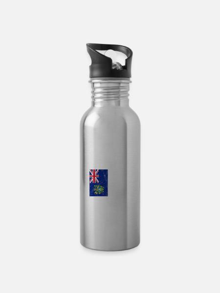 Pitcairninseln - Trinkflasche mit integriertem Trinkhalm - 