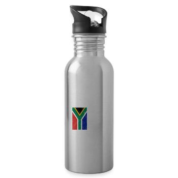 South Africa - Water bottle with straw - silver - Right