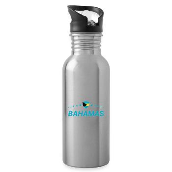 Bahamas - Gourde avec paille intégrée - argent clair - Droite