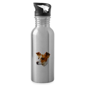 JACK RUSSELL - Trinkflasche mit integriertem Trinkhalm - Lightsilver - Rechts