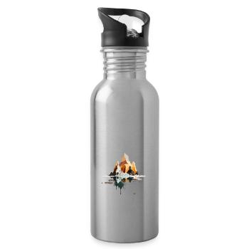 SURREAL - Trinkflasche mit integriertem Trinkhalm - Lightsilver - Rechts