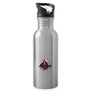 SURREAL - Trinkflasche mit integriertem Trinkhalm - Lightsilver - Rechts