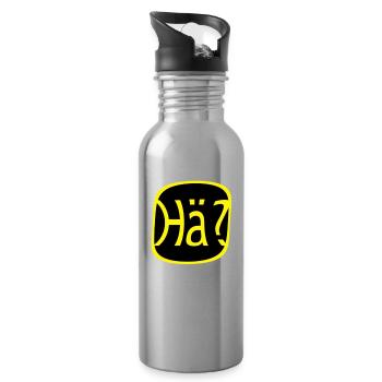 Write a review What? Huh? - Water bottle with straw - silver - Right