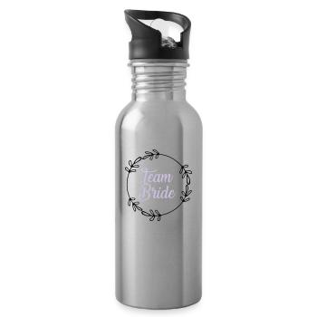 Team flange - Water bottle with straw - silver - Right