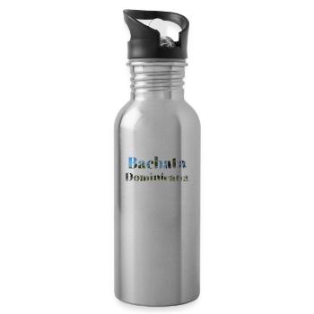 Bachata Dominicana gift dance Latinos Latina - Water bottle with straw - silver - Right