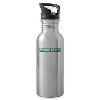 MICRO PENIS CLUB PRESIDENT - Water bottle with straw - silver - Right