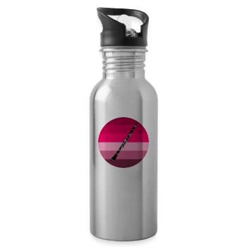 Klarinette - Trinkflasche mit integriertem Trinkhalm - Lightsilver - Rechts