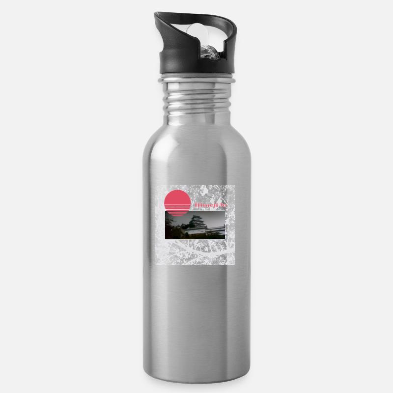 Himejidec - Water bottle with straw - silver
