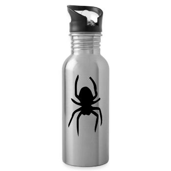 Spinne - Trinkflasche mit integriertem Trinkhalm - Lightsilver - Rechts