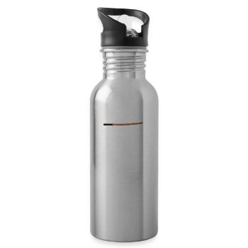 Samurai (Jap) - Trinkflasche mit integriertem Trinkhalm - Lightsilver - Rechts