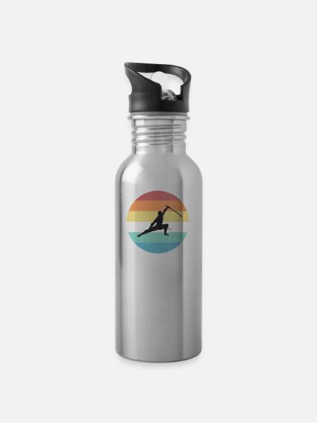 Ninja - Trinkflasche mit integriertem Trinkhalm -