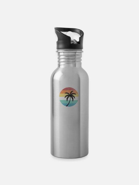 Madeira - Trinkflasche mit integriertem Trinkhalm - 