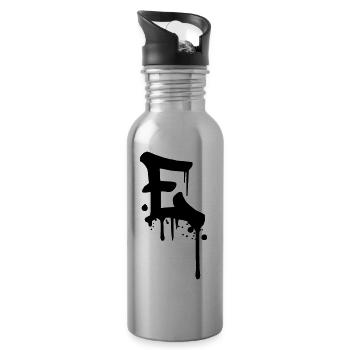 E graffiti drops Farbklex blood spray - Water bottle with straw - silver - Right