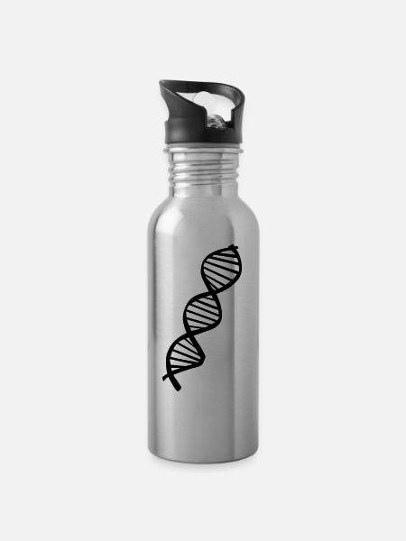 DNA (super cheap) - Water bottle with straw - silver