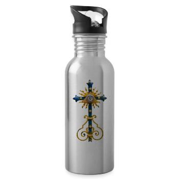 Mason Secrets - Water bottle with straw - silver - Right