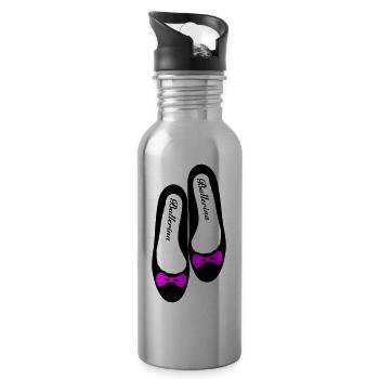 Ballerina 4 - Trinkflasche mit integriertem Trinkhalm - Lightsilver - Rechts