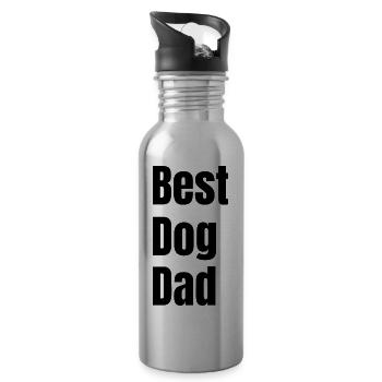Hund Chien - Gourde avec paille intégrée - argent clair - Droite